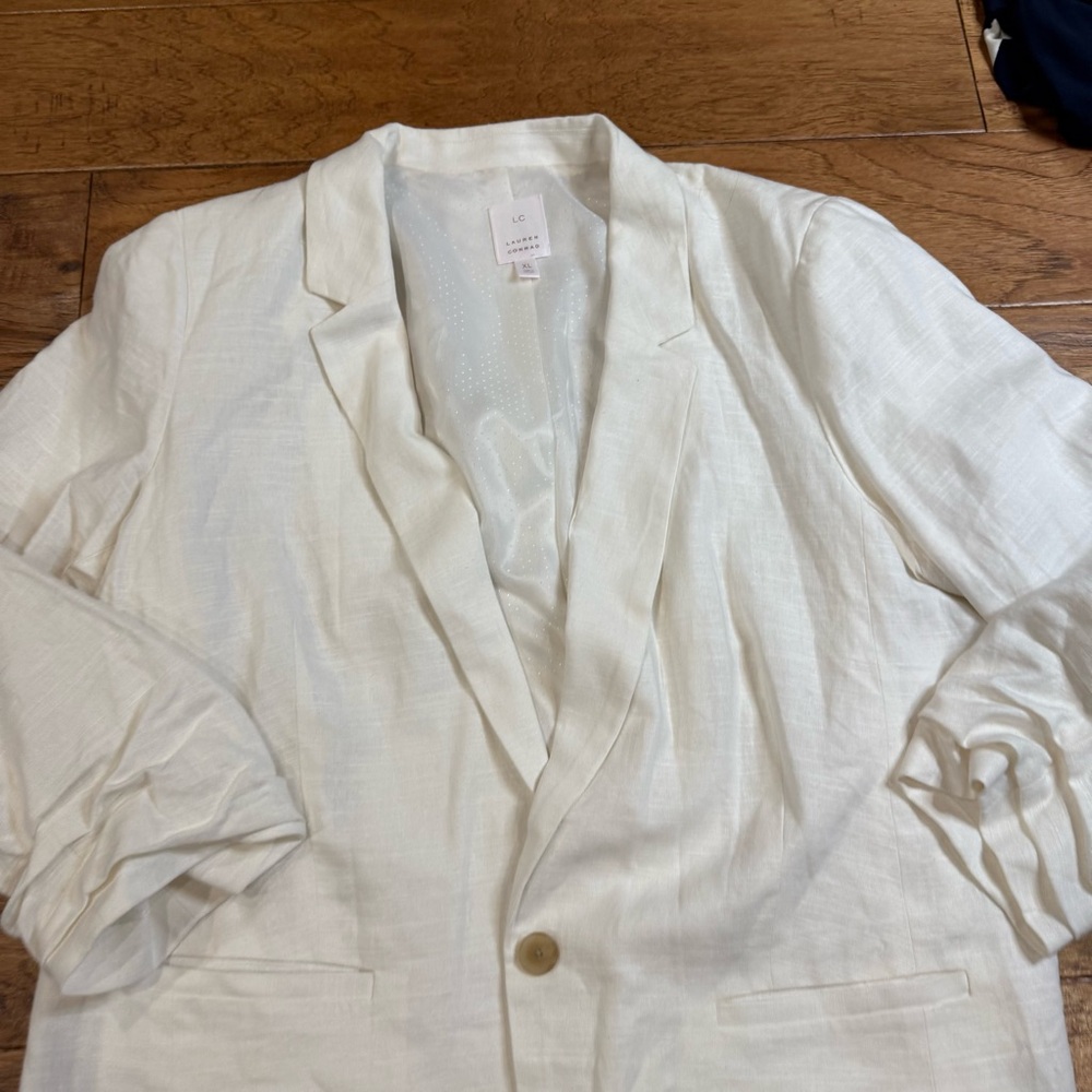 LC Lauren Conrad Classic White Blazer - Picture 3 of 6